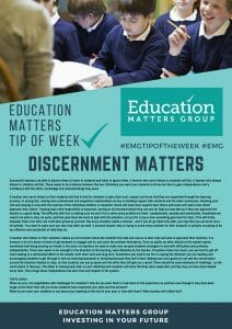 EMG Tip if the week - 5. Discernment Matters