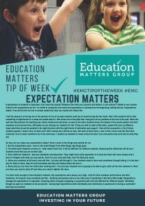 EMG Tip if the week - 8. Expectation Matters