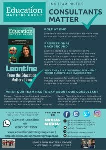 EMG Team Profile - Leontine