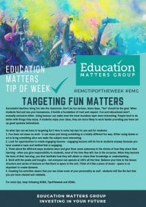 EMG Tip if the week - 22. Targeting fun matters
