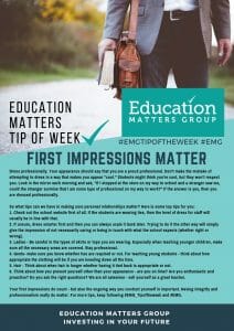 EMG Tip if the week - 37. First impressions matter