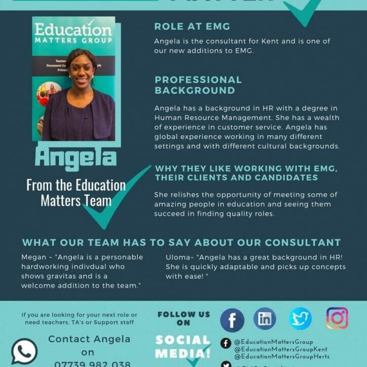 EMG Team Profile - Angela