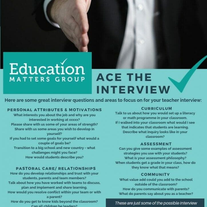Interview Questions for your teacher